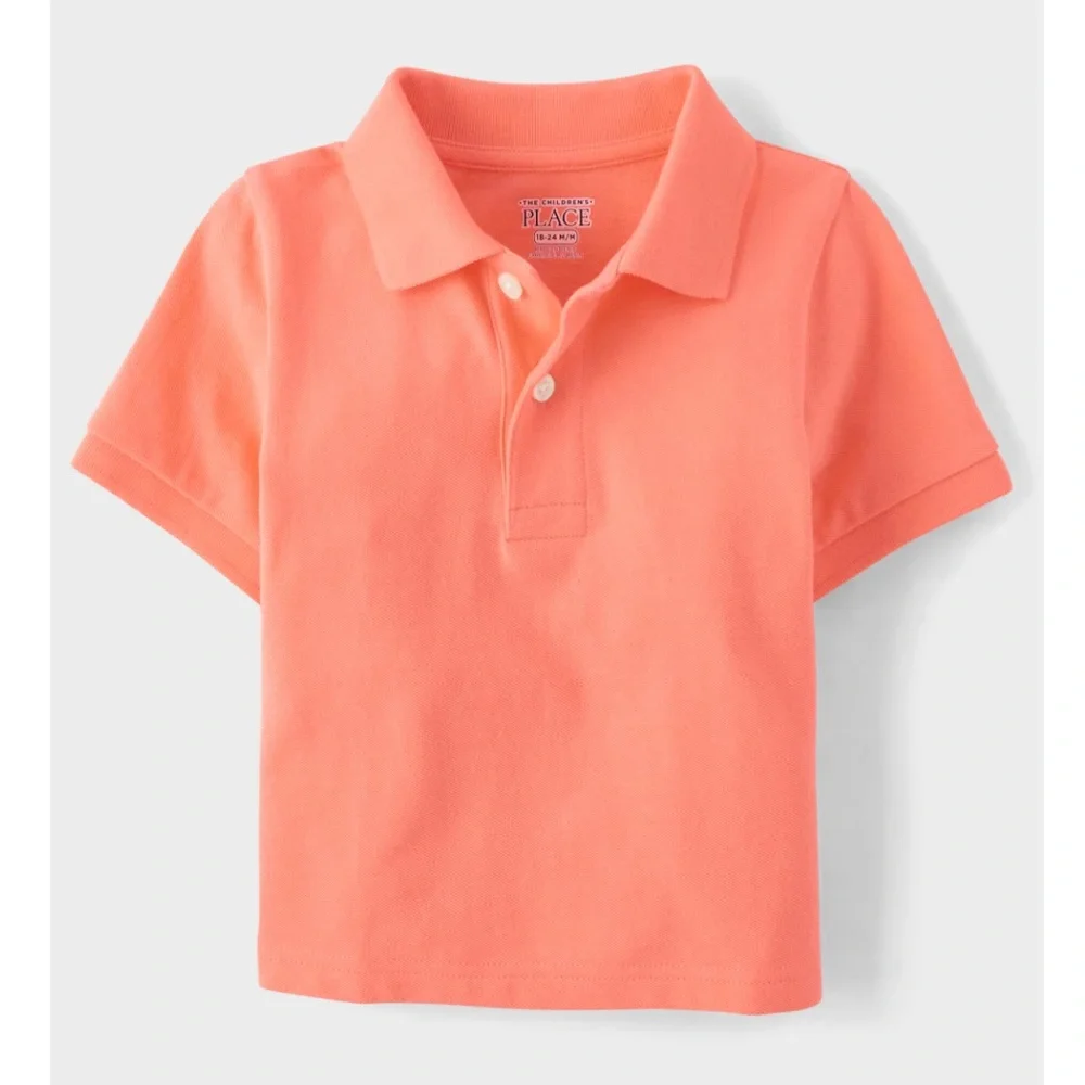 The Children’s Place Boys Orange Pique Polo Shirt Size 4T